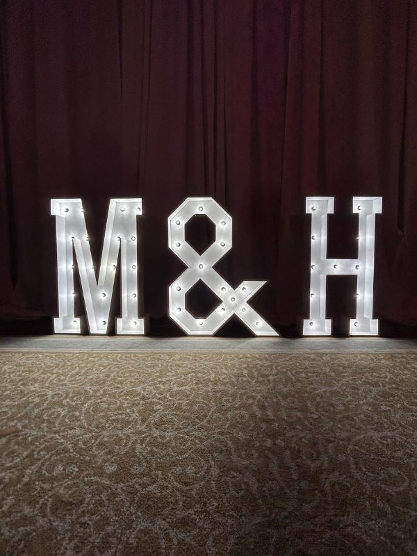 Initial Light Up Sign Hire Ireland