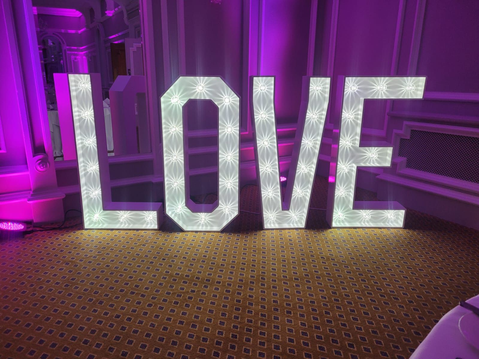 Light Up Letters for hire Ireland